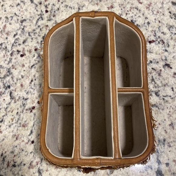 Brown Fringe Trim Pen Caddy Boho - Picture 6 of 7